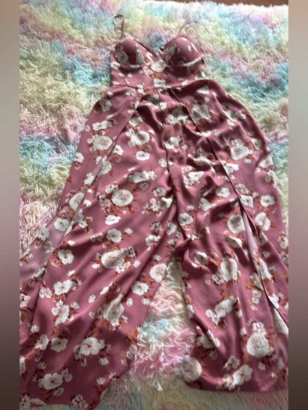 Xhilaration Dusty Rose Smocked Top